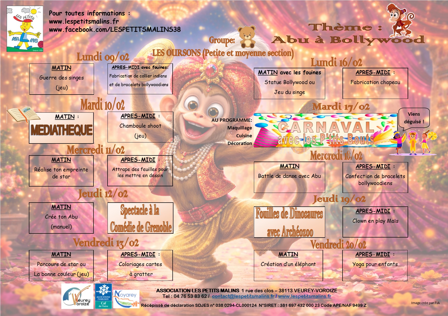 VACANCES hiver 2026 oursons